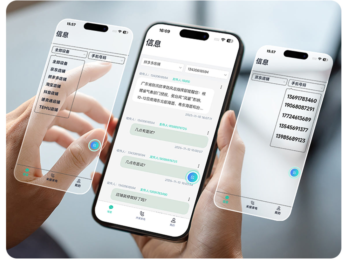 W3700 APP 集中查看多张 SIM 卡短信